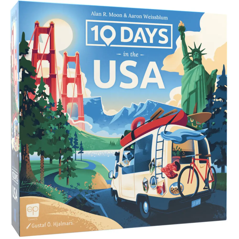 10 Days In The Usa Second Edition Strategy Board Game, Ages 8+ 1