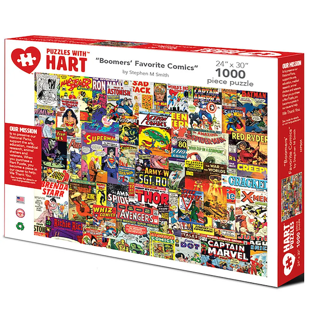 Boomers' Favorite Comics 1000 Pc Jigsaw Puzzle By Steve Smith 1