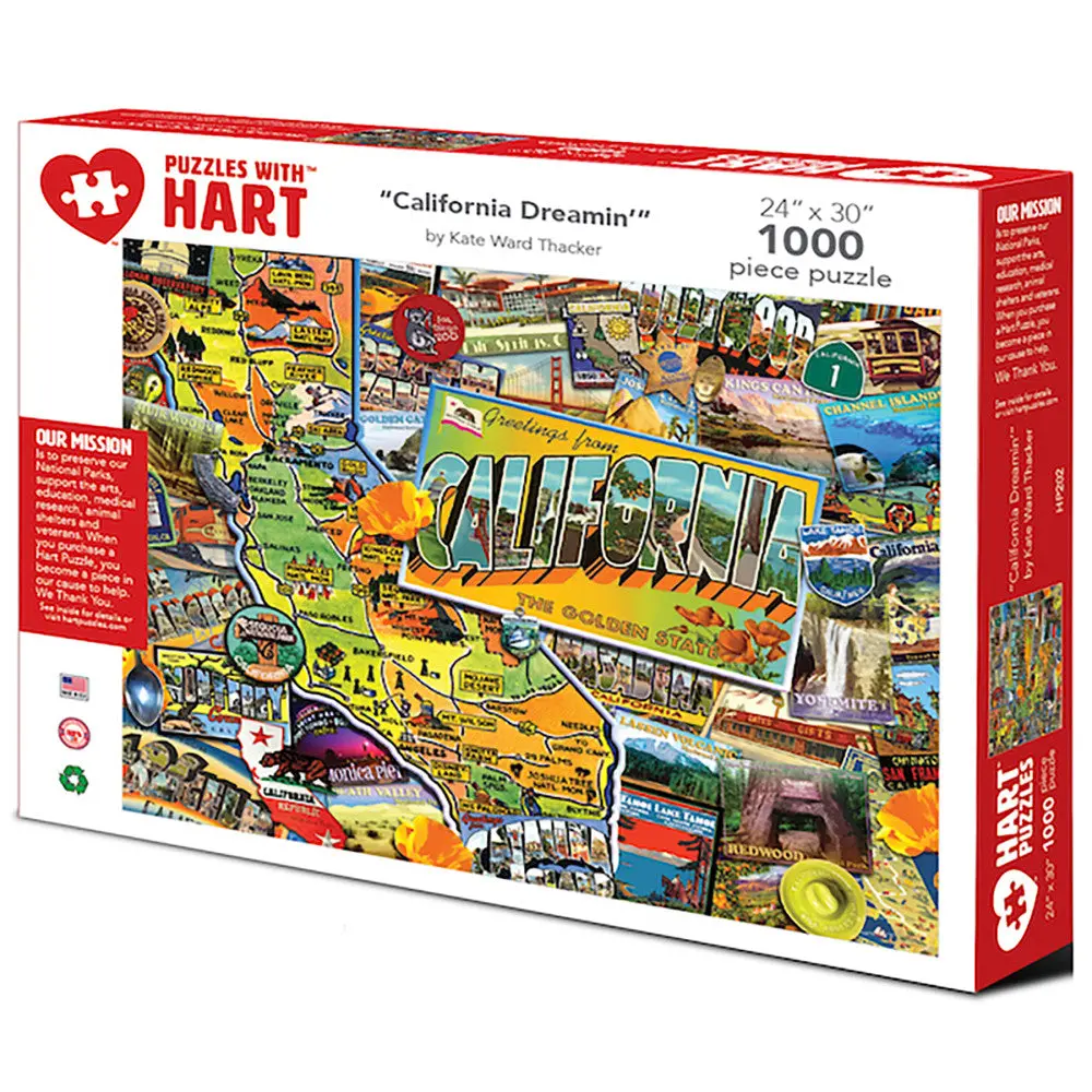Kate Ward Thacker California Dreamin' Jigsaw Puzzle - 1000 Pc 1