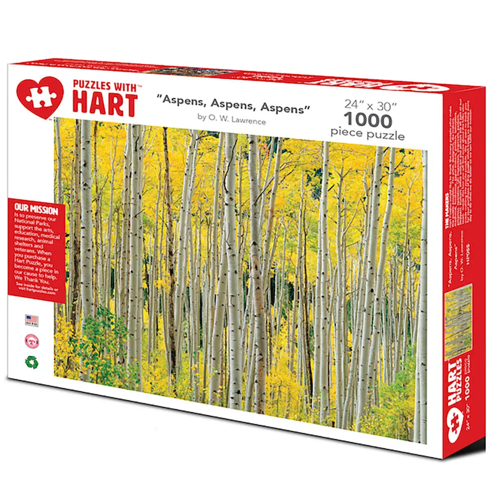 Aspens, Aspens, Aspens By O W Lawrence 1000-Piece Premium Puzzle 1
