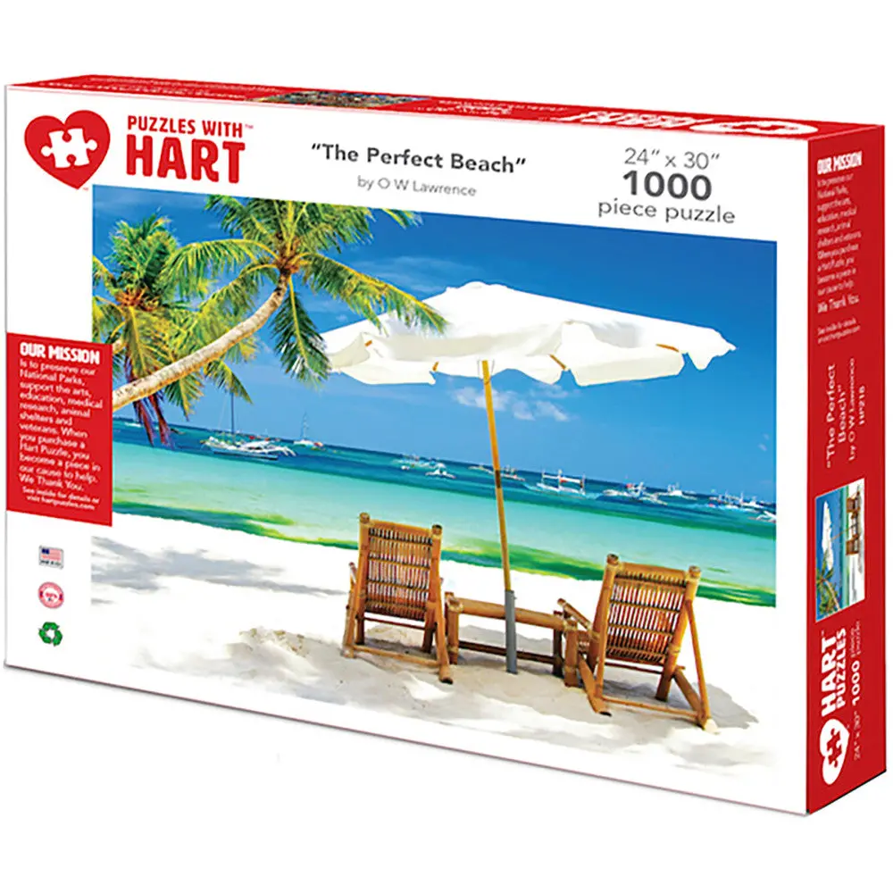 Hart Puzzles The Perfect Beach Jigsaw Puzzle - 1000 Pc 1
