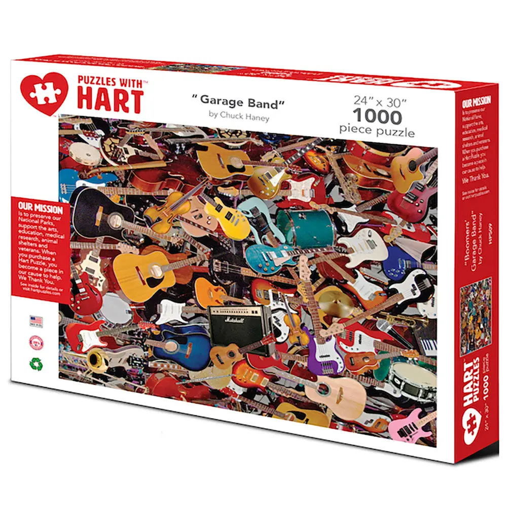 Chuck Haney Garage Band 1000 Pc Jigsaw Puzzle 1