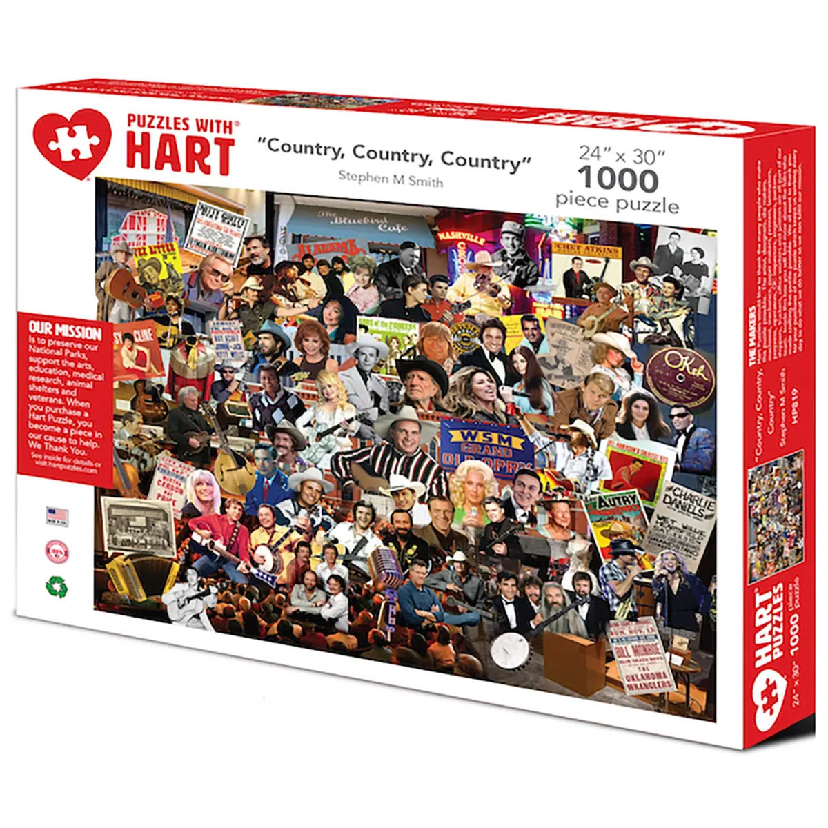 Country, Country, Country By Steve Smith, 1000 Piece Jigsaw Puzzle 1
