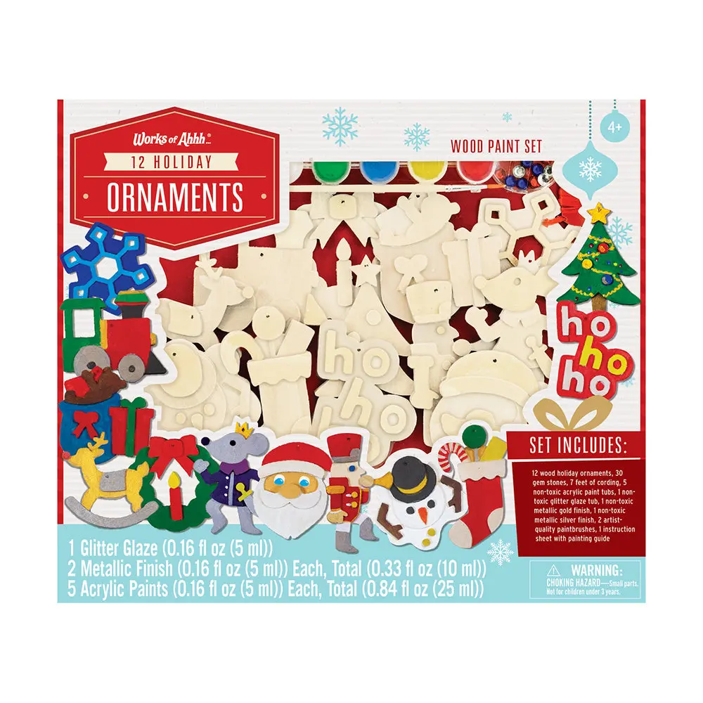 Masterpieces Works Of Ahhh Holiday Wood Ornaments Painting Kit 1