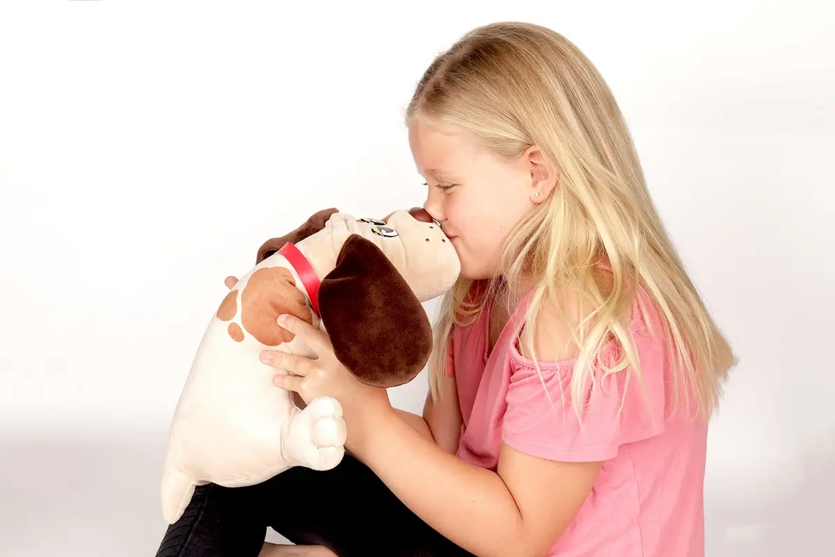 Basic Fun Pound Puppies 17 Inch Plush Puppy - Beige With Brown Spots 1
