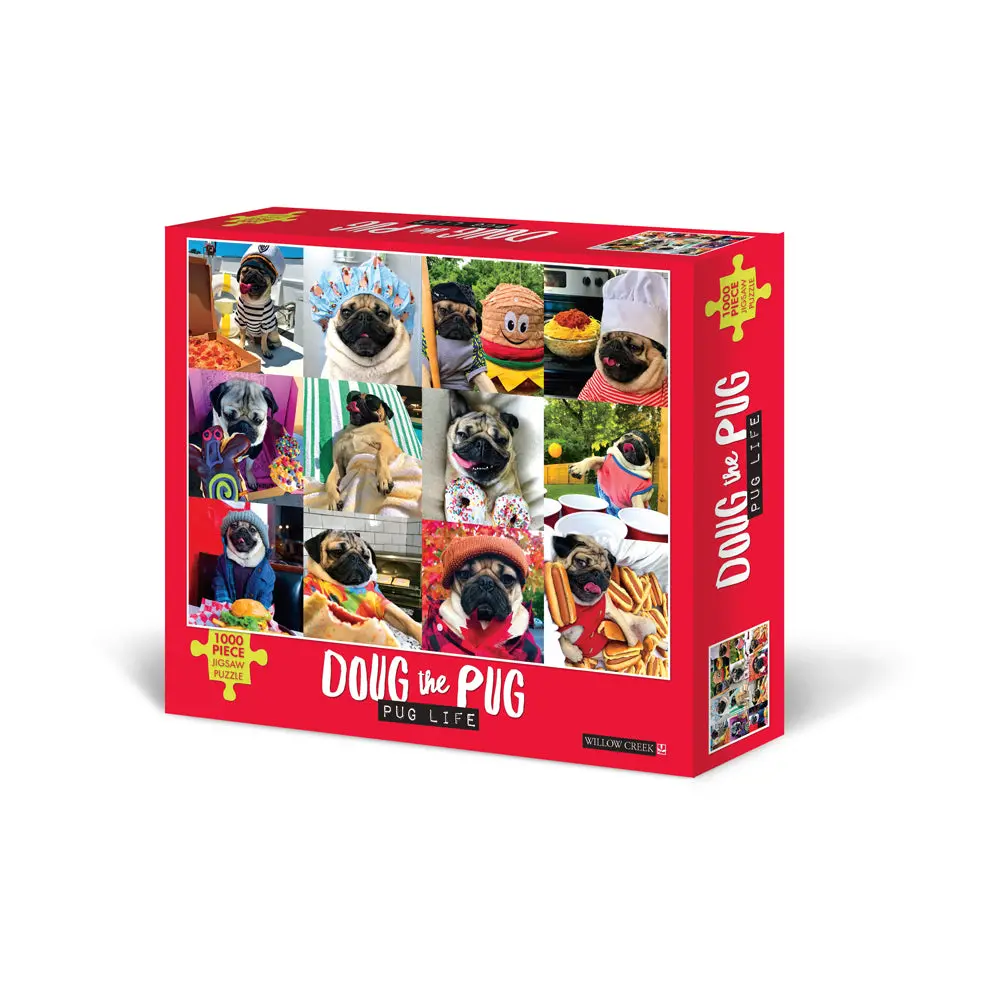 Willow Creek Doug The Pug Life Jigsaw Puzzle - 1000 Pc 1