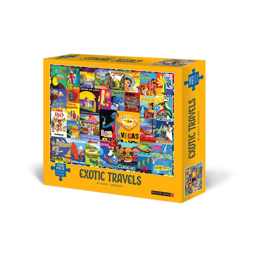 Willow Creek Press Exotic Travels Jigsaw Puzzle - 1000 Pc 1