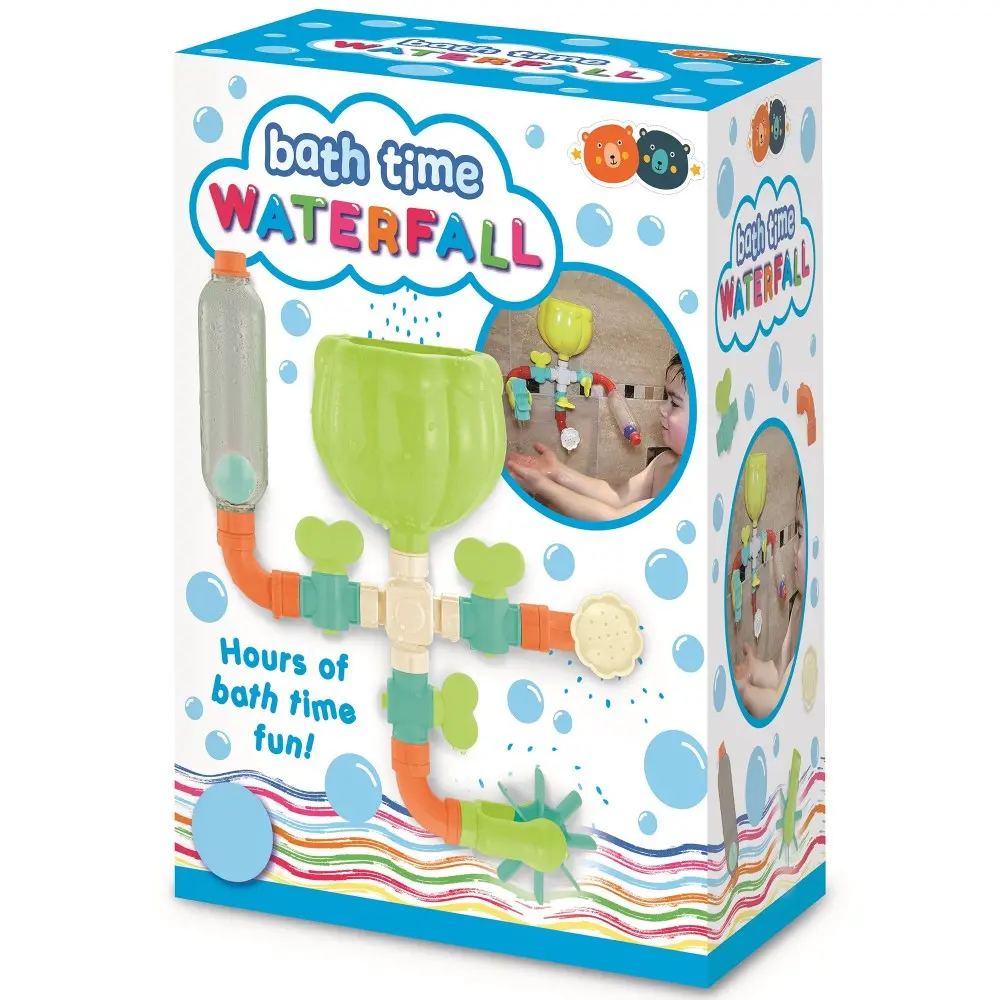 Buddy & Barney: Bath Time Waterfall - 16Pc Interactive Tub Toy 2