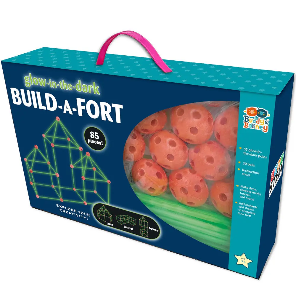 Buddy & Barney Wonderbox Workshop 85Pc Glow-In-The-Dark Build-A-Fort Set 1