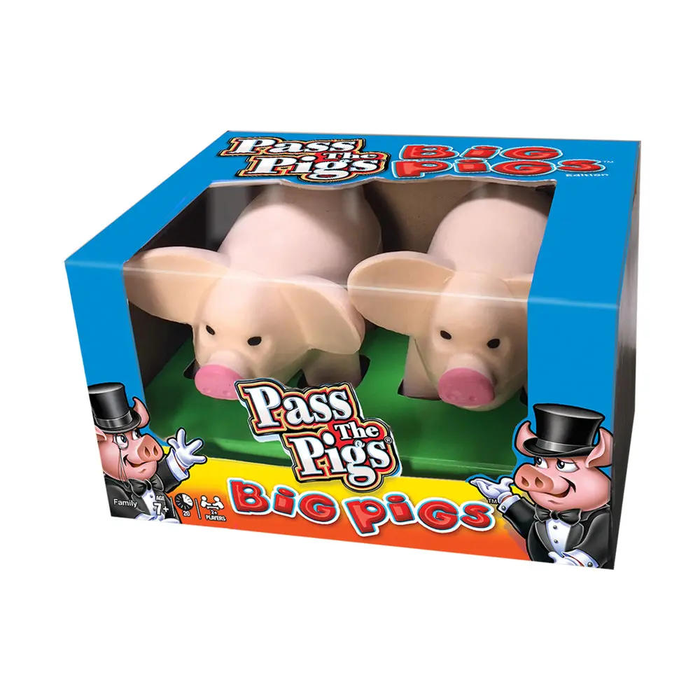 Pass The Pigs: Big Pigs Edition Oversized Foam Dice Game 1