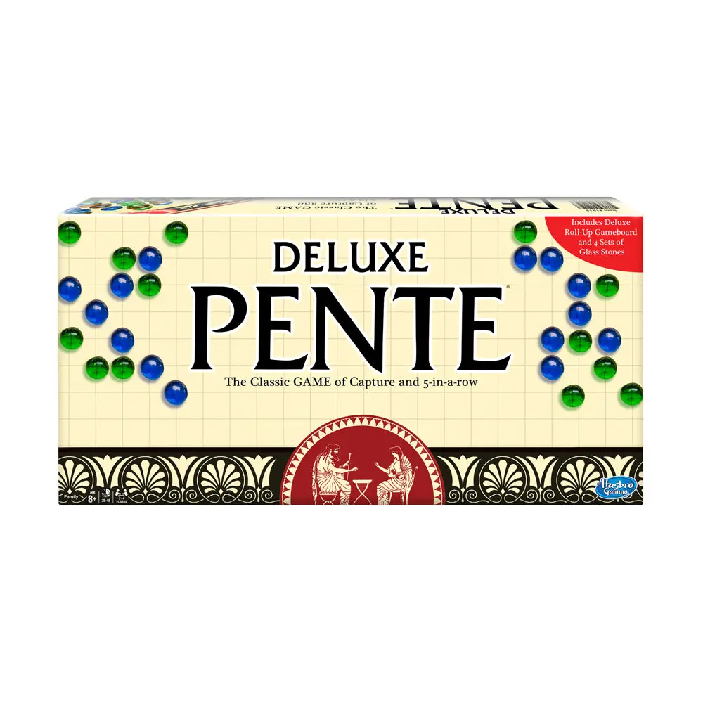 Deluxe Pente Board Game By Winning Moves - Strategic Glass Stone Game 1