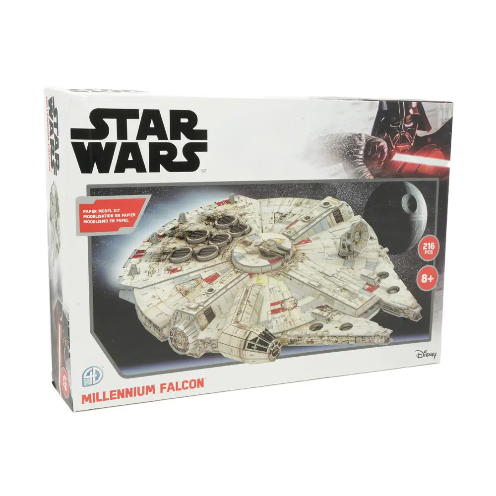 4D Cityscape Star Wars Millennium Falcon 1:72 Scale Paper Model Kit 1