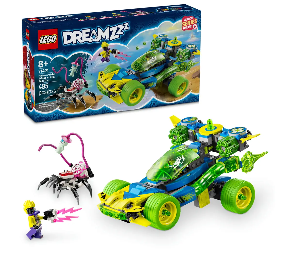 Lego Dreamzzz Mateo And The Z-Blob 485-Piece Action Race Car Toy 71491 1