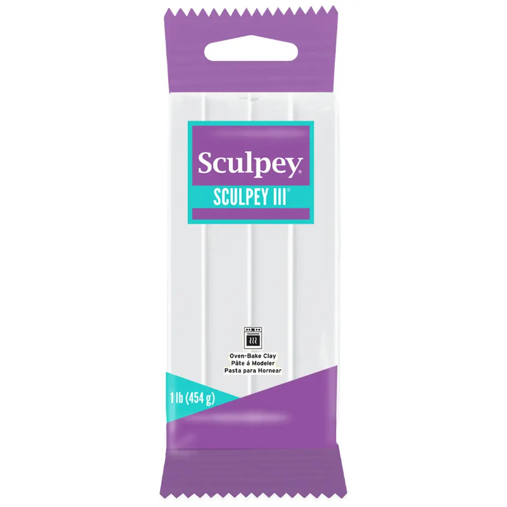 Sculpey Iii Polymer Clay Creative Pack - Matte White Finish, 1 Lb 1