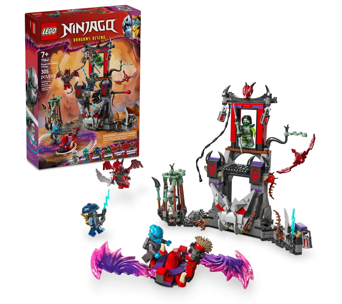 Lego Ninjago Dragonian Storm Village 305-Piece Battle Arena Playset 71841 1