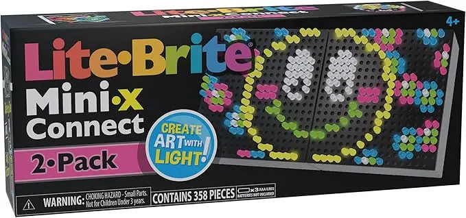 Lite Brite Mini X Connect 2 Pack: Dual Creativity Kits 1