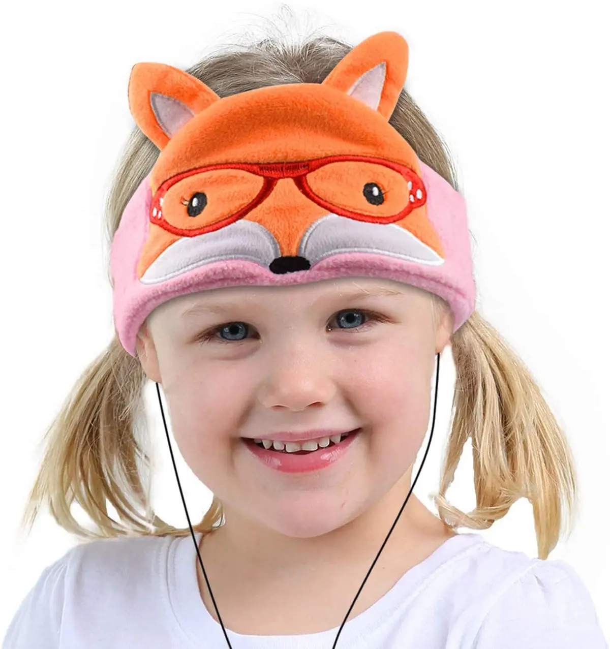 Contixo H1 Kids Fleece Headband Headphones - Adjustable Fox Design 1