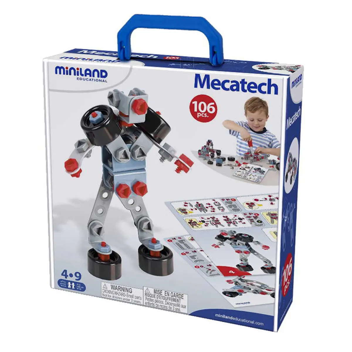 Miniland Educational Mecatech 106-Piece Vehicle & Robot Building Set 1