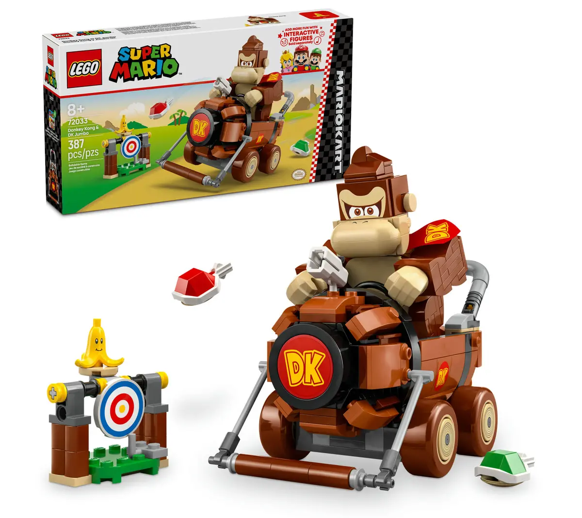Lego Super Mario: Mario Kart Donkey Kong & Dk Jumbo 387-Piece Racing Set 1