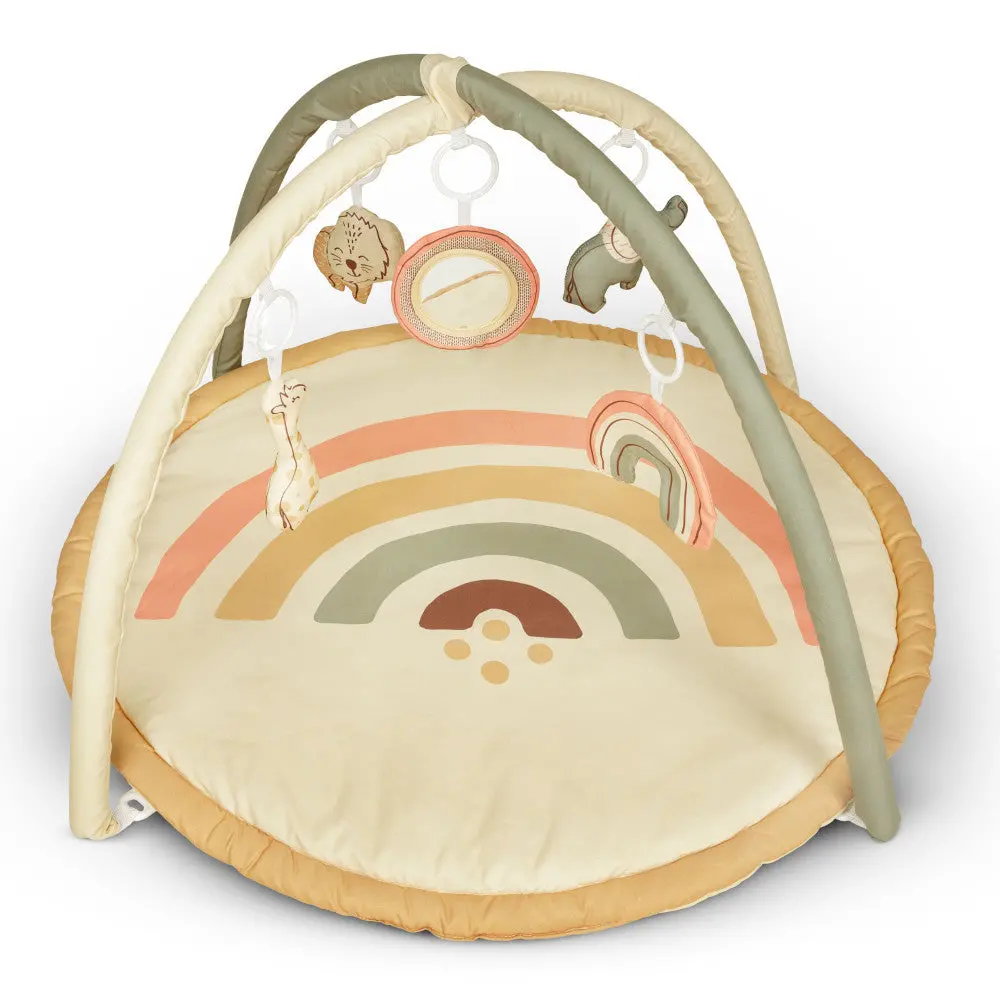 Hakuna Matte: Jungle Rainbow Baby Play Gym With Discovery Mirror & 4 Toys 1