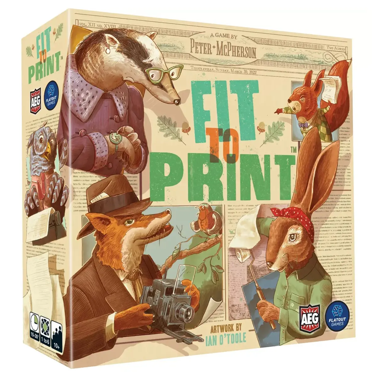 Fit To Print Deluxe Edition Board Game By Alderac Entertainment Group 1