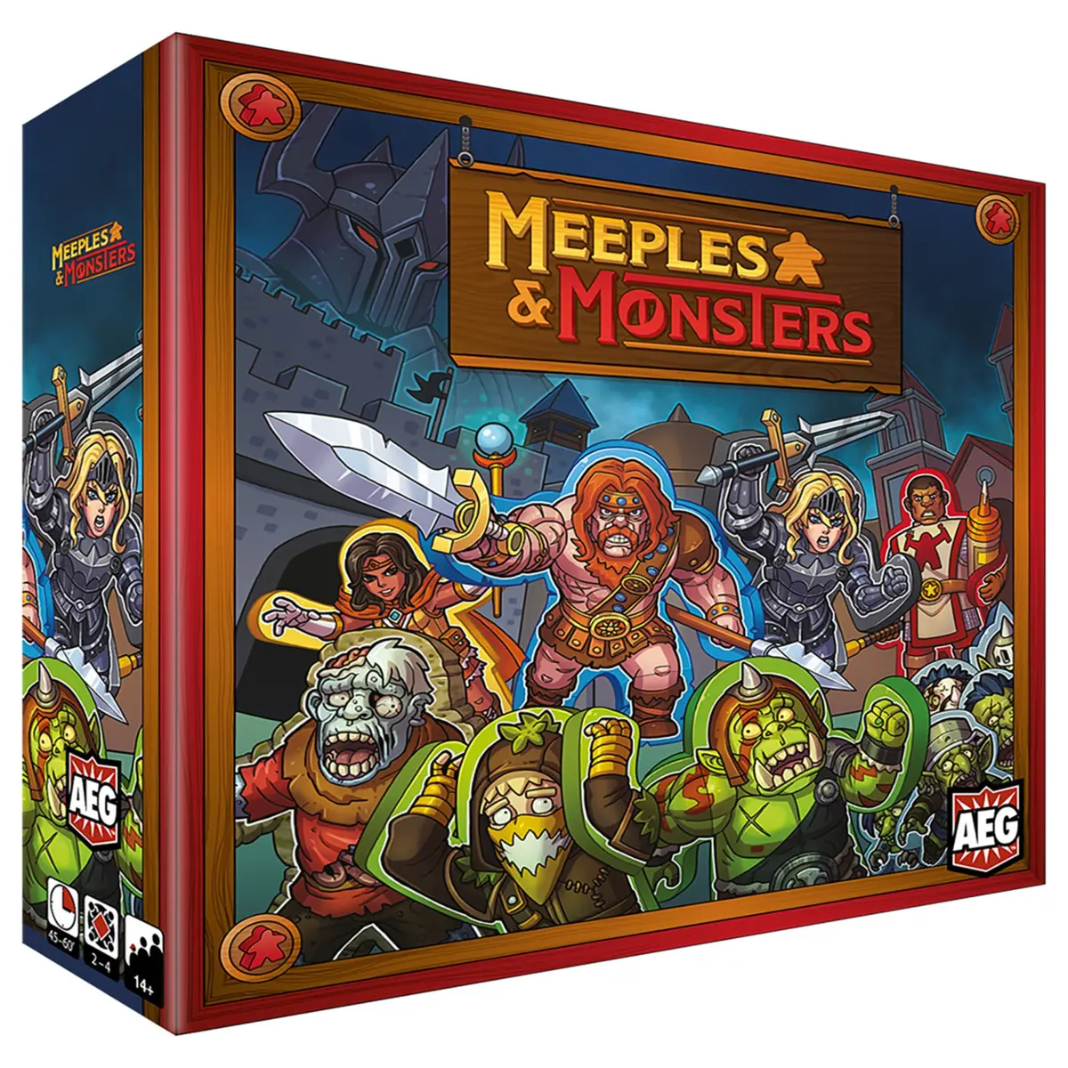 Meeples & Monsters Medieval Fantasy Board Game By Aeg 1