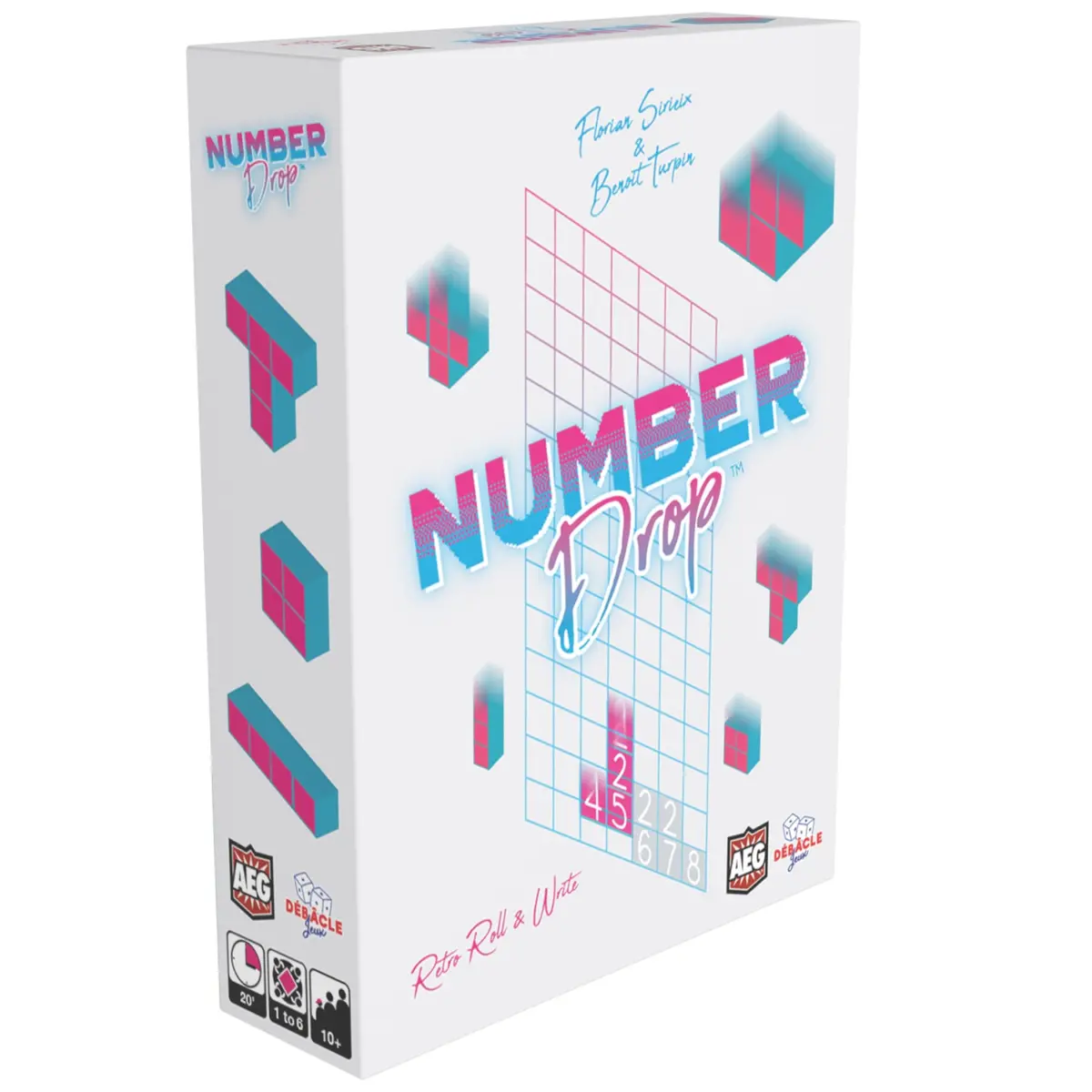Number Drop Retro Edition Roll & Write Strategy Game 1
