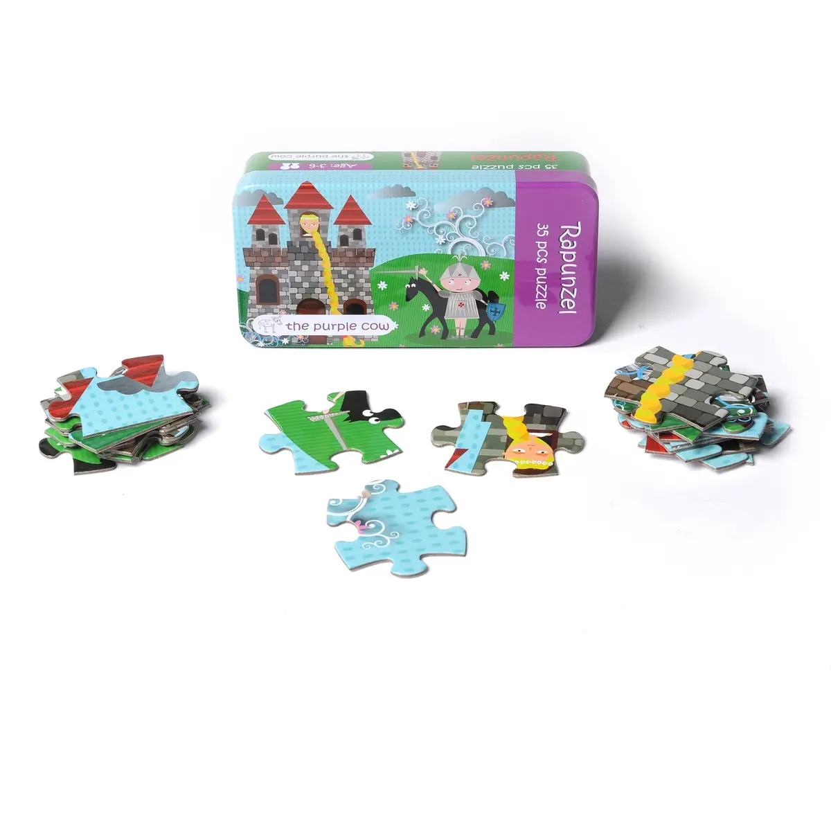 The Purple Cow Fairy Tale Rapunzel Jigsaw Puzzle - 35 Pc 1