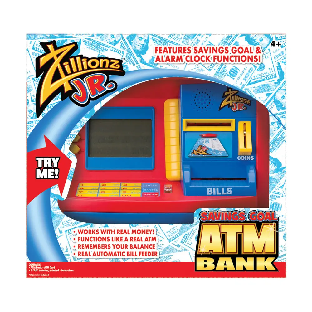 Zillionz Jr. Deluxe Savings Goal Atm Bank - Interactive Money Saving Toy 1