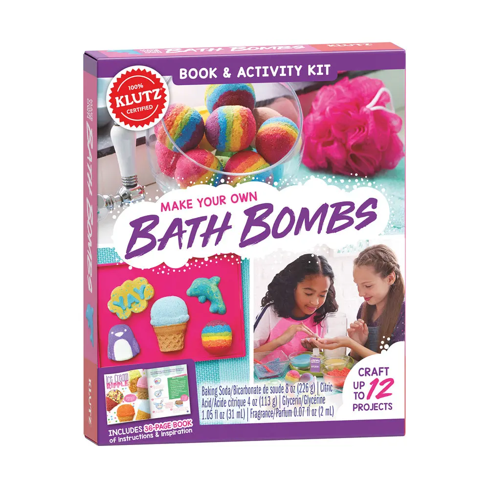 Klutz Diy Bath Bomb Creation Kit - Colorful Fizzing Bath Bombs 1
