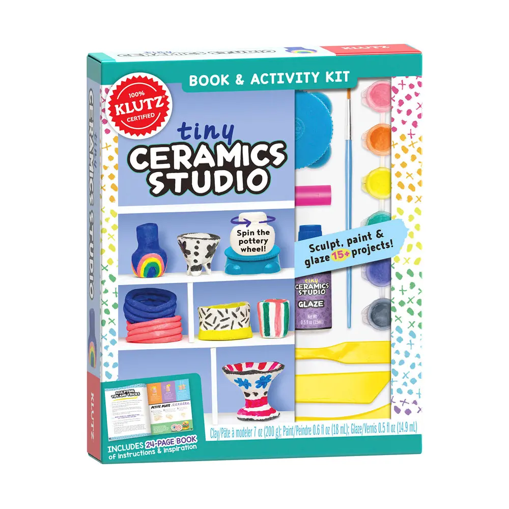 Klutz Tiny Ceramics Studio Craft Kit For Kids 1