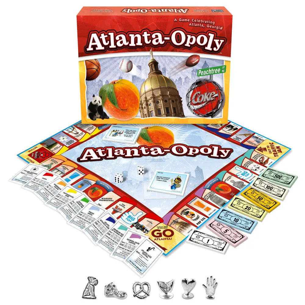 Late For The Sky Atlanta-Opoly Board Game 1