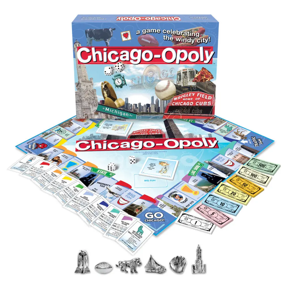 Late For The Sky Chicago-Opoly Board Game 1