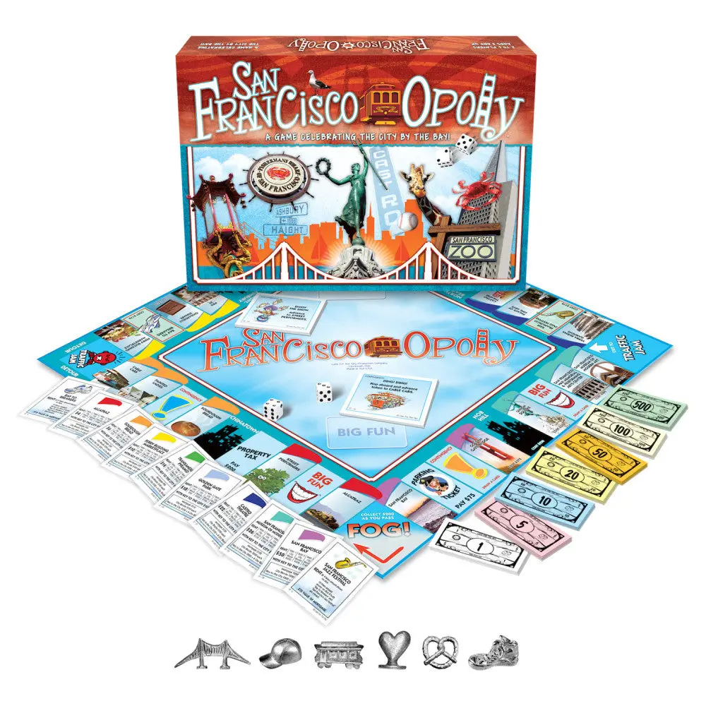 San Francisco-Opoly Board Game 1