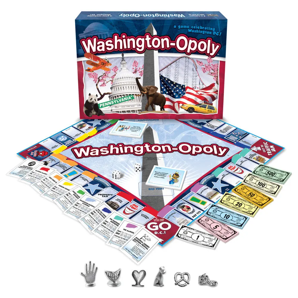 Washington Dc-Opoly Board Game 1