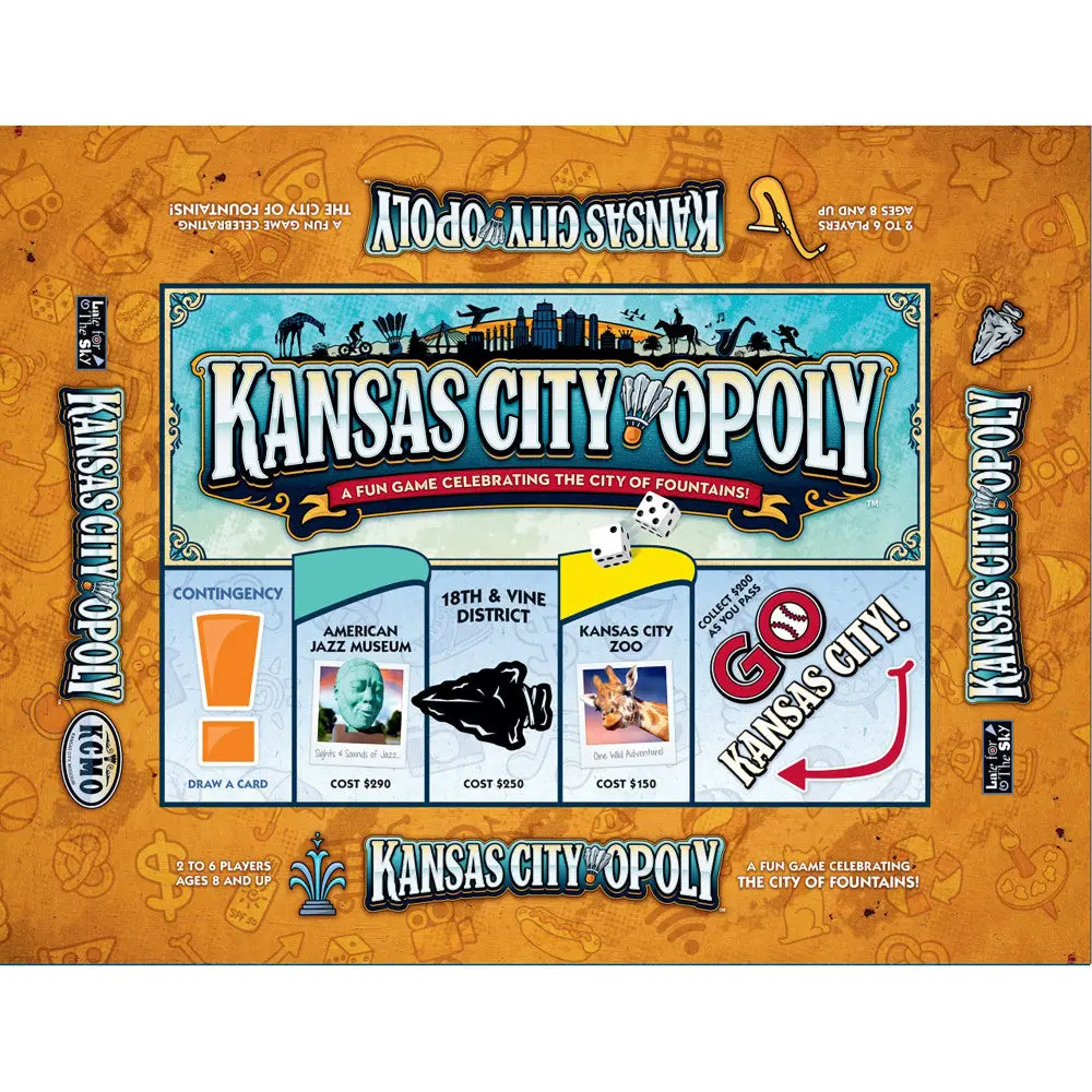 Kansas City-Opoly Themed Board Game By Late For The Sky 1