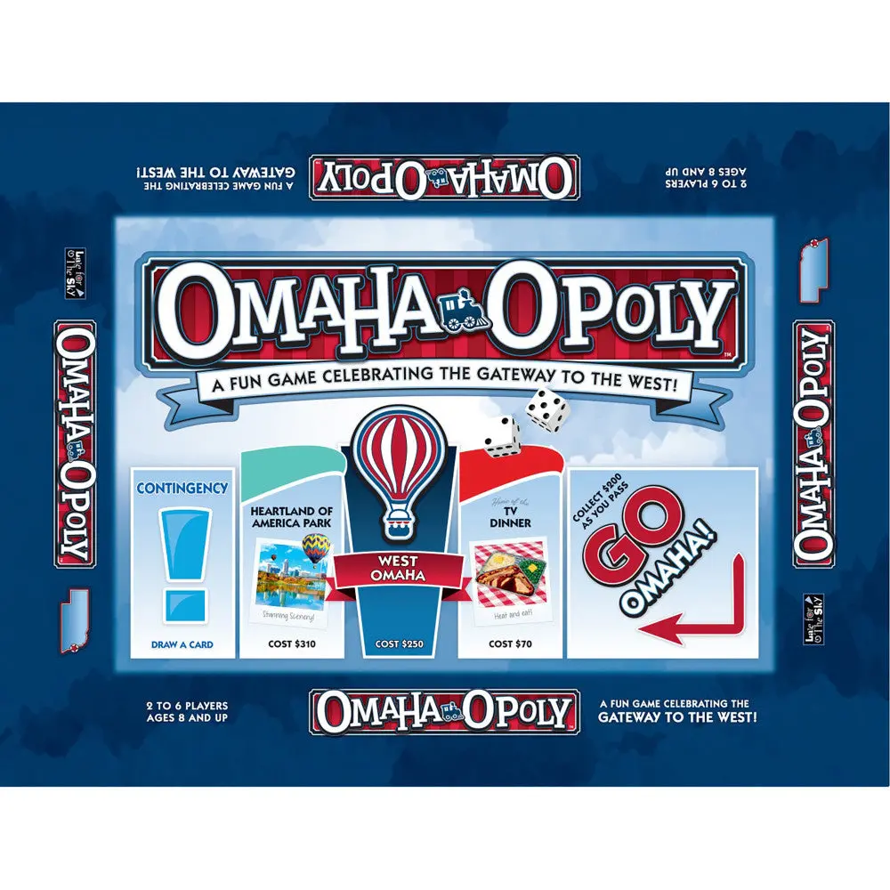 Omaha-Opoly City Adventure Board Game By Late For The Sky, Ages 8+ 1