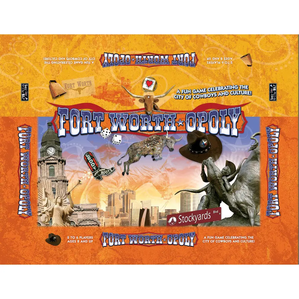 Fort Worth-Opoly City Adventure Board Game For Ages 8+ 1