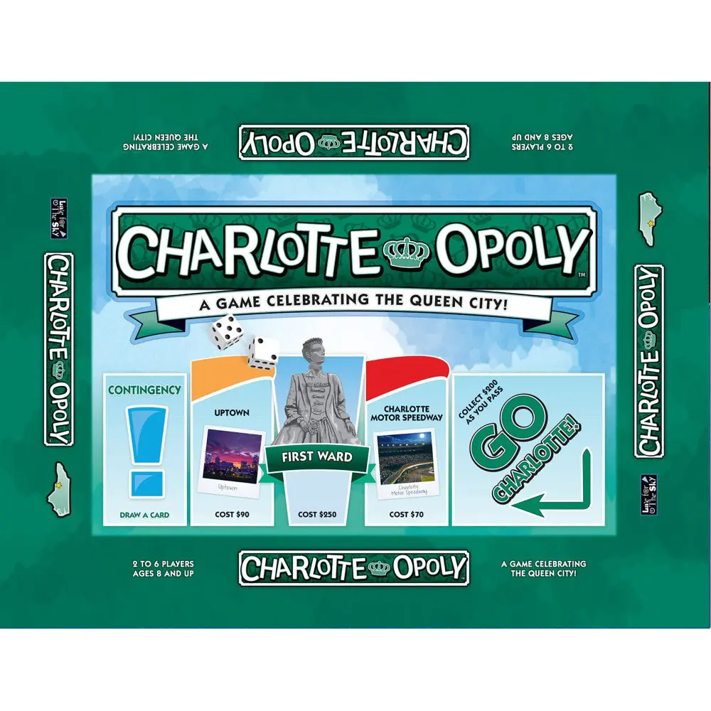 Charlotte-Opoly City Adventure Board Game By Late For The Sky 1