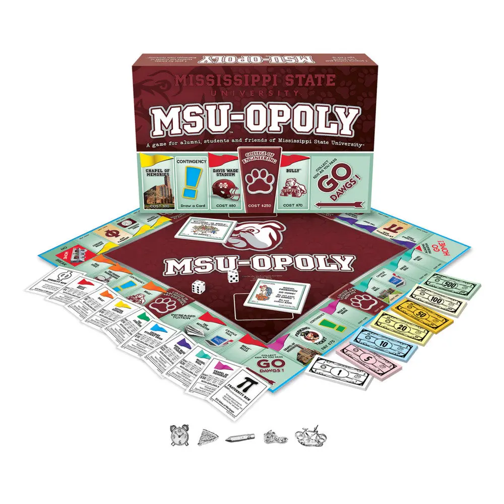 Mississippi State Msu-Opoly Board Game 1
