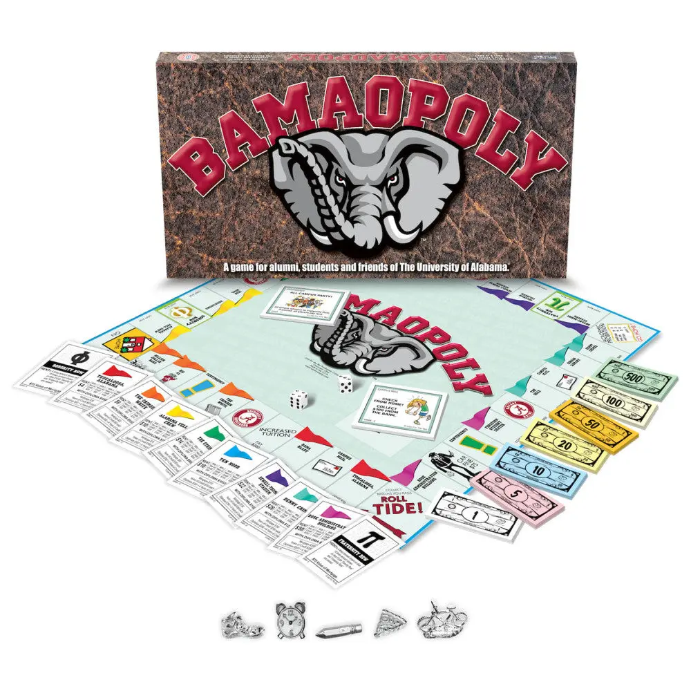 University Of Alabama Bama-Opoly Monopoly Style Board Game 1