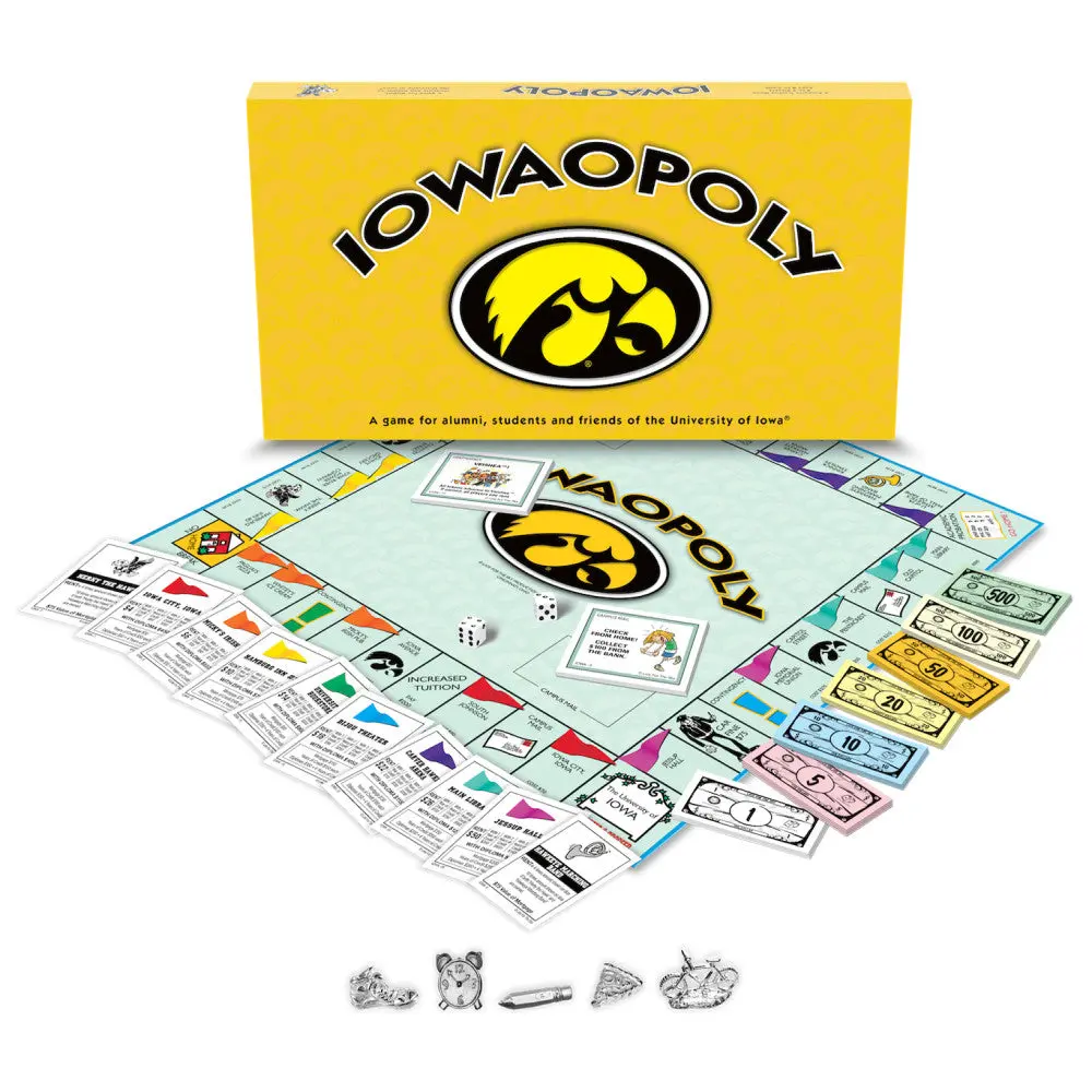 University Of Iowa Iowaopoly Board Game 1
