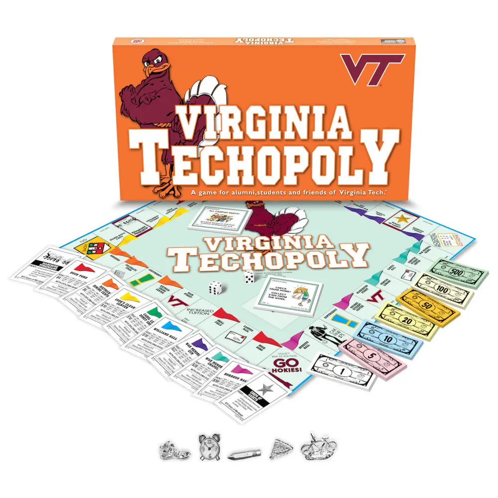 Virginia Tech Hokies Va.Techopoly Board Game 1