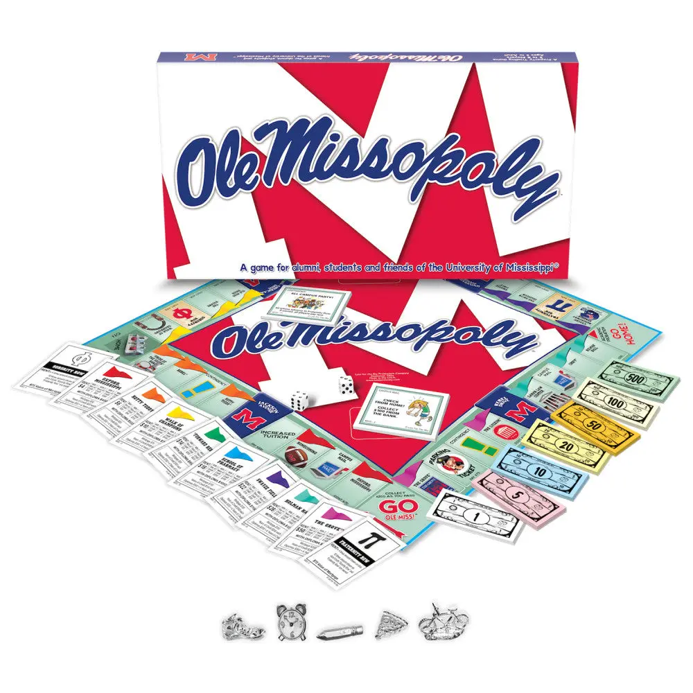 University Of Mississippi Ole Missopoly Board Game 1