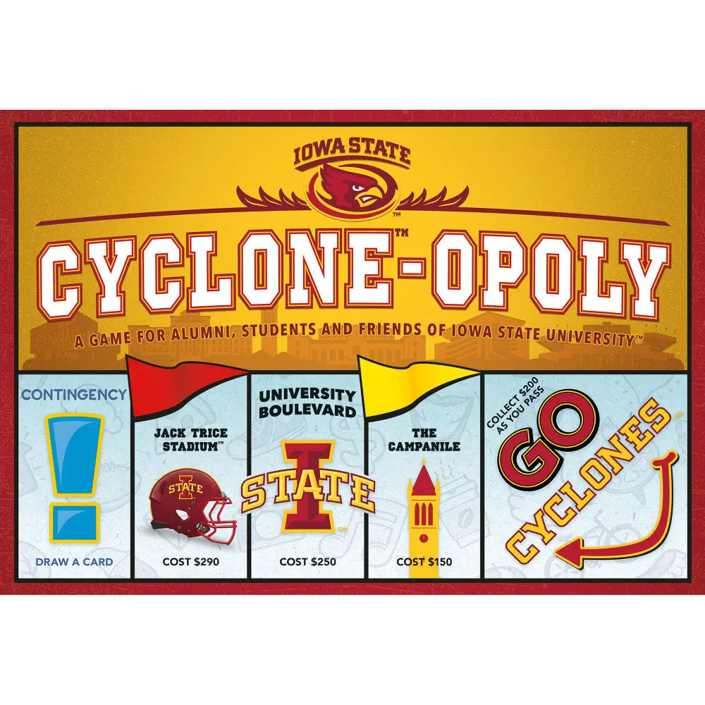 Iowa State Cyclone-Opoly Board Game - Fun Family Game Night 1