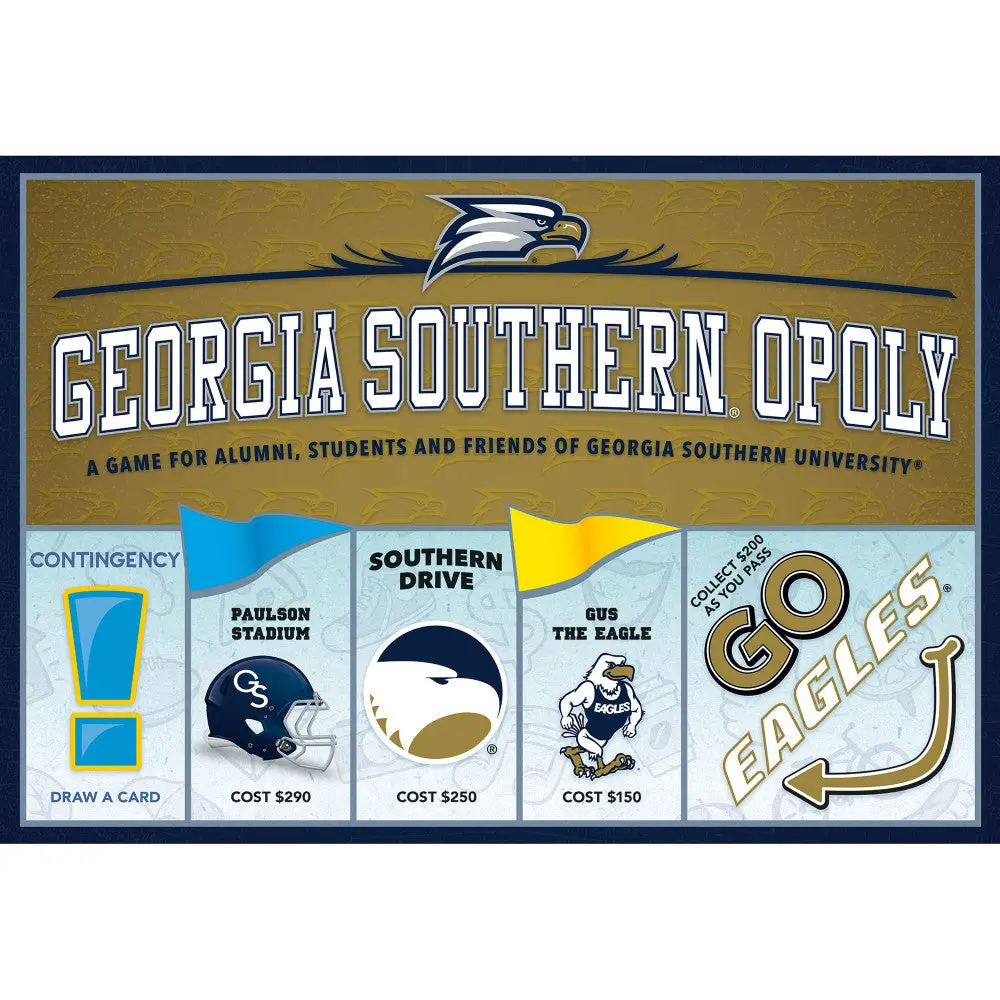 Georgia Southern-Opoly University Themed Board Game For Ages 8+ 1