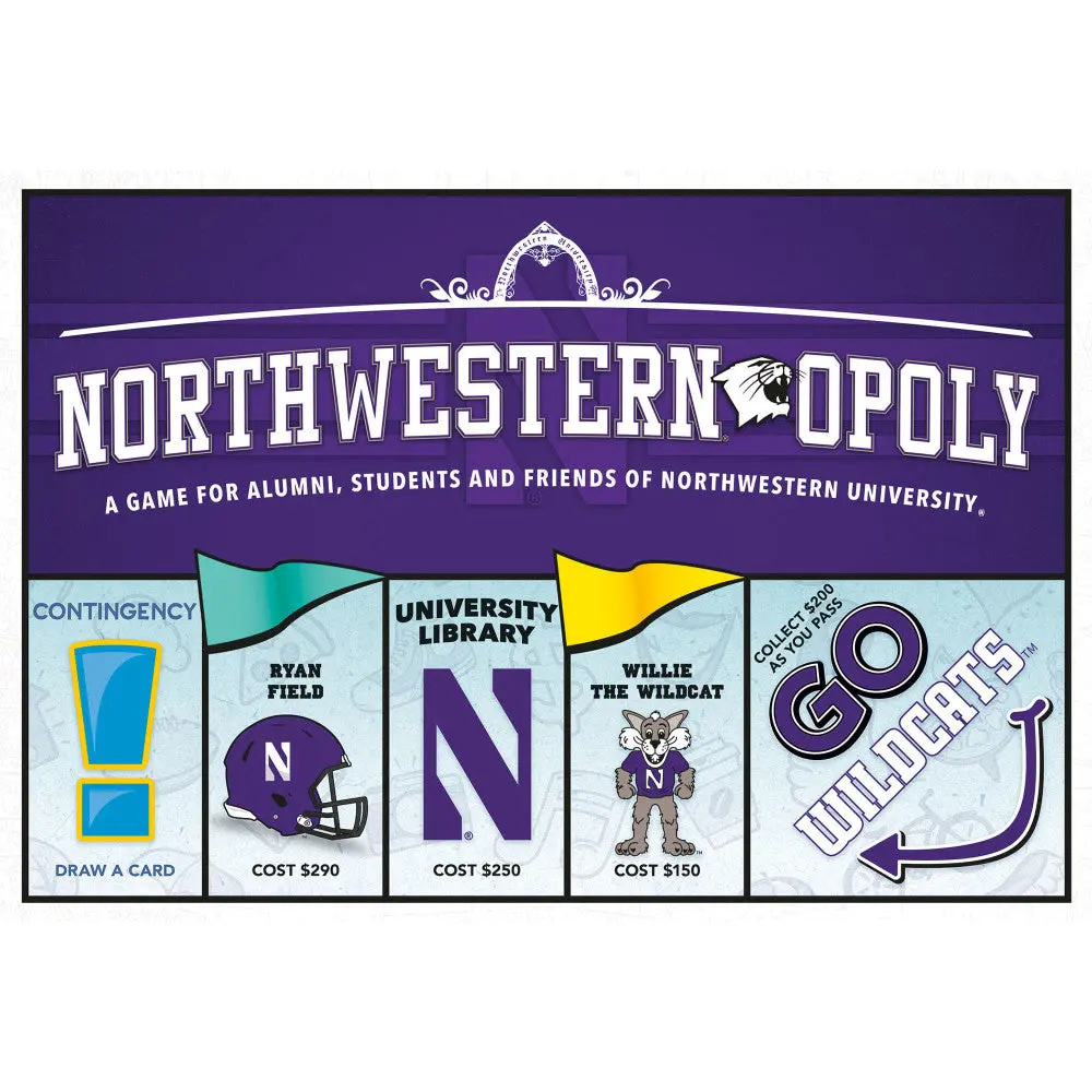 Northwestern-Opoly University Themed Board Game For Ages 8+ 1