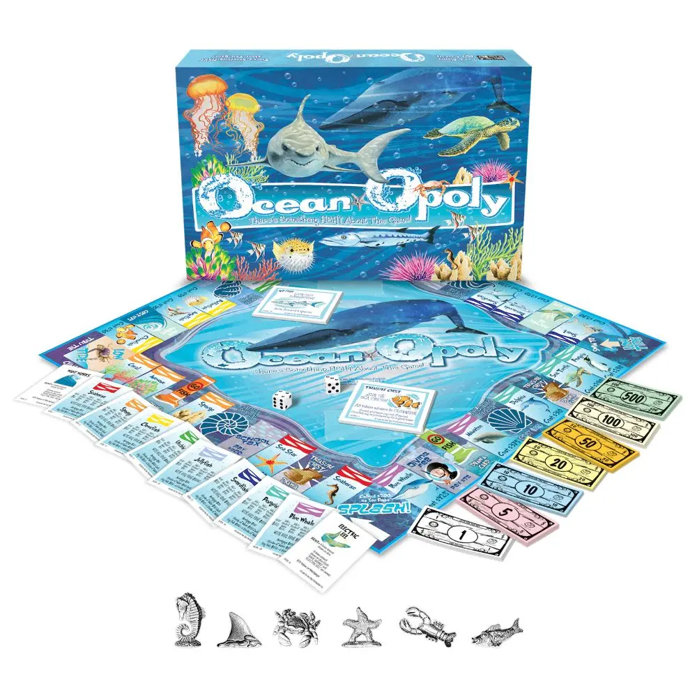 Ocean-Opoly Marine Life Exploration Board Game 1