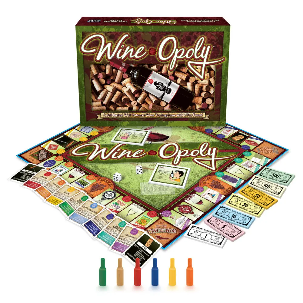 Late For The Sky Wine-Opoly Monopoly-Style Board Game 1