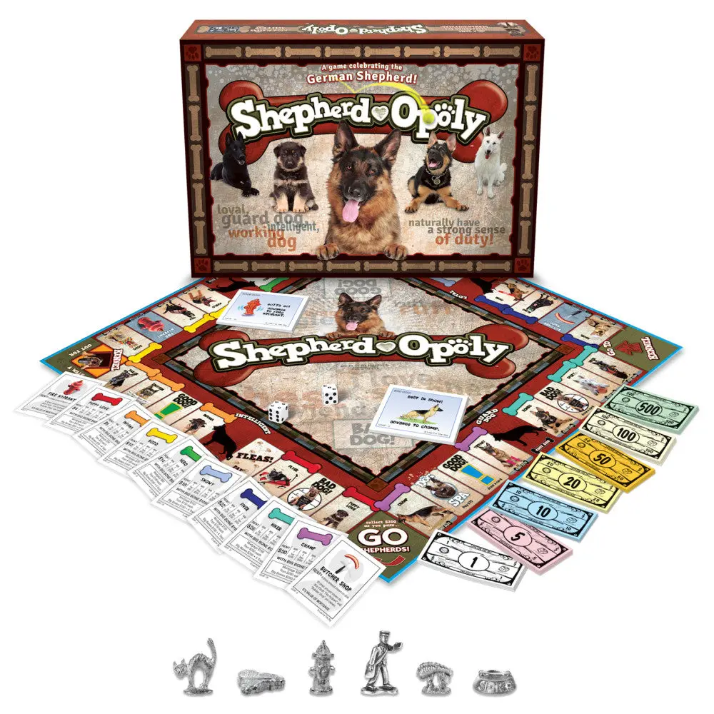 German Shepherd Shepard-Opoly Board Game 1